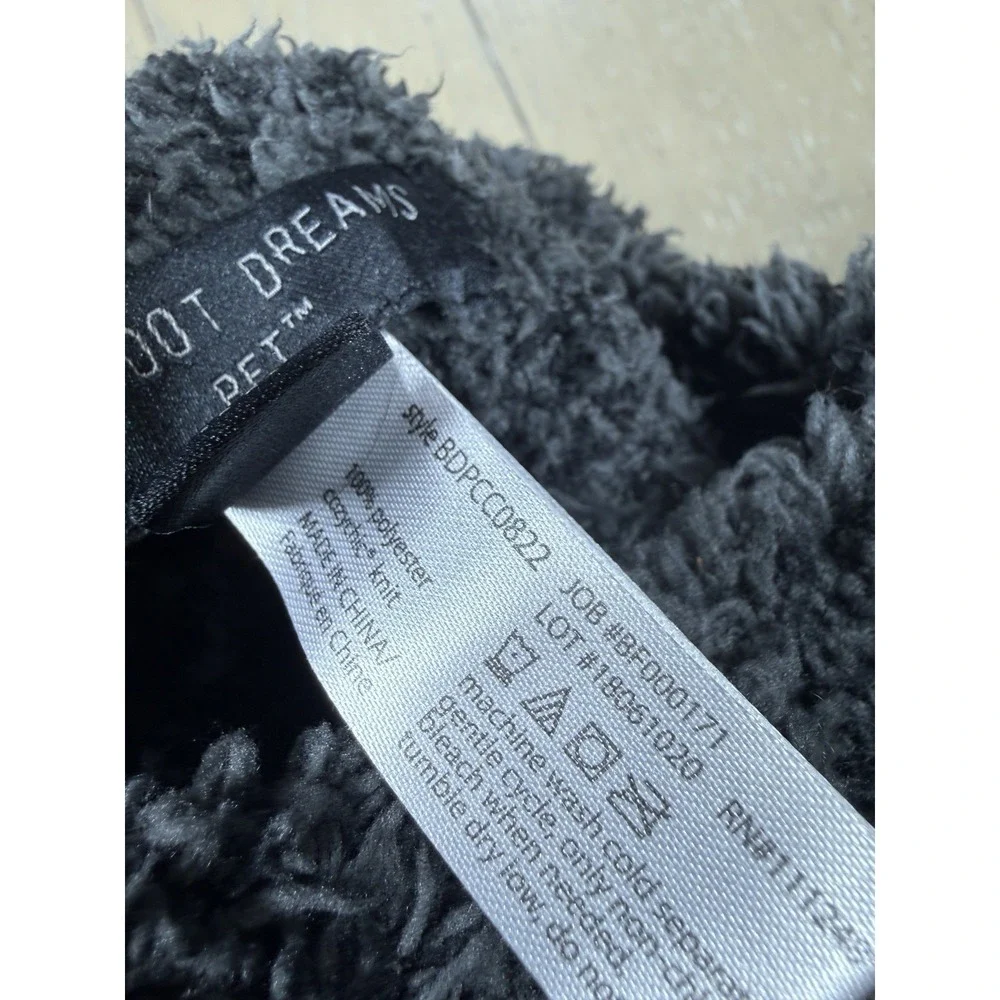 Barefoot dreams pets‎ sweater XL  Gray Black  Dog Cozy